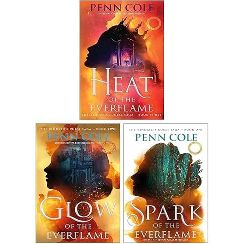 The Kindred's Curse Saga 3 Books Collection Set By Penn Cole (Glow of the Everflame, Spark of the Everflame & Heat of the Everflame) - Image 1