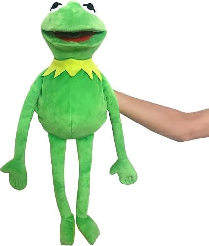 Kermit Frog Puppet, The Muppets Show, Soft Hand Frog Stuffed Plush Toy, Christmas Birthday Gift Ideas for Boys and Girls- 24 Inches - Image 1