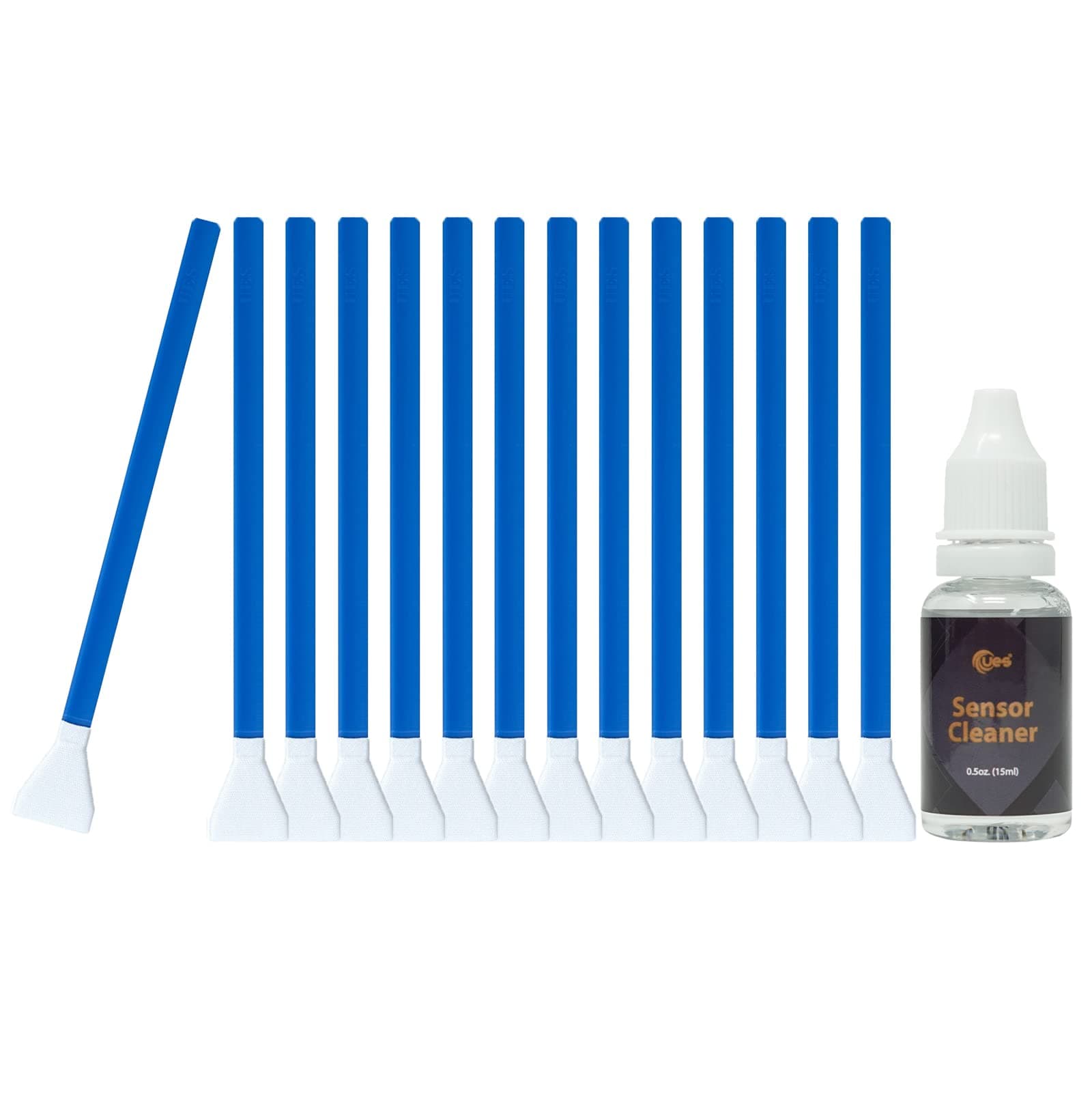 UES APS-C Camera Sensor Cleaning Kit (14 x 16mm Swabs + 15ml Solution) | UES APSC16 Sensor Cleaning Set - Compatible with Sony Nikon Canon Fujifilm DSLR Reflex & Mirrorless Digital Camera CCD & CMOS - Image 1
