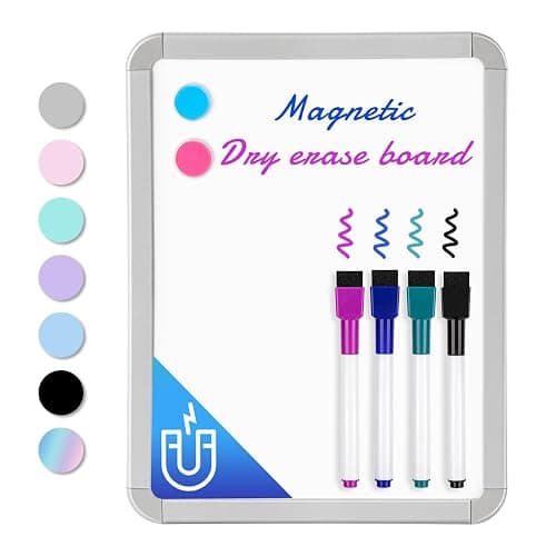 VUSIGN Small Dry Erase Whiteboard, 8.5 x 11 Inches White Board for Kids, Students, Fridge, Locker, Mini Dry Erase Board - Image 1