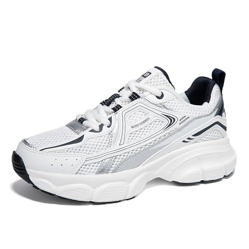 BAASPLOA Women's Chunky Fashion Sneakers Casual Sports Shoes Mesh Breathable Athletic Gym Workout Tennis Shoe Platform Thick Walking Shoes - Image 1