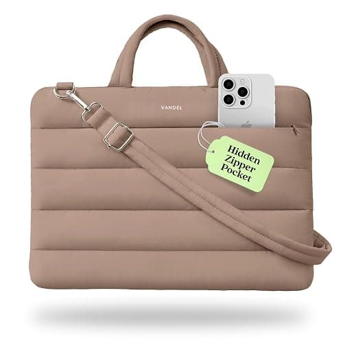 Vandel 15-16 inch Laptop Carrying Case Sleeve with Strap, Shoulder Bag with Handle, 16 in Laptop Computer Bag for Women, MacBook Air 15 Inch Carrying Case, MacBook Pro 16, 15.6 in HP, Dell Messenger - Image 1