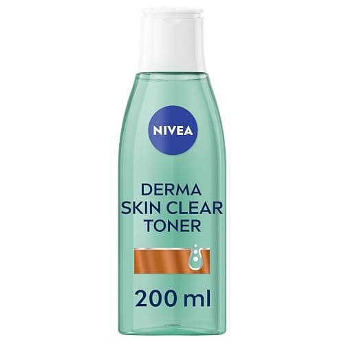 NIVEA Derma Skin Clear Toner (200ml), Cleansing and Hydrating Salicylic Acid Toner Enriched with Niacinamide to Rebalance and Remove Impurities, For Blemish-Prone Skin - Image 1