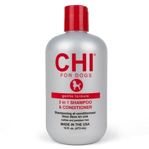 CHI for Dogs Gentle 2-in-1 Shampoo and Conditioner - Softening and Cleansing Formula for Puppies and Adult Dogs - pH Balanced Dog Wash for All Coat Types - 16 Fl Oz - Image 1