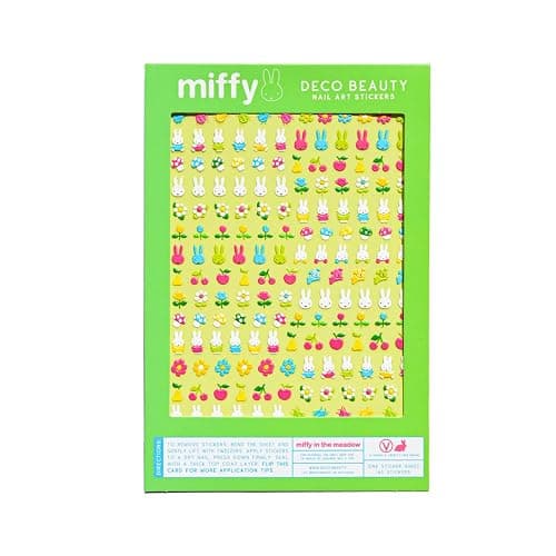 Deco Beauty Miffy in The Meadow Nail Stickers - Lightweight & Easy-to-Apply Nail Art with Trendy Design - Durable & Long-Lasting Nail Stickers for Women, Ideal for DIY Manicures & Salon-Quality Nails - Image 1