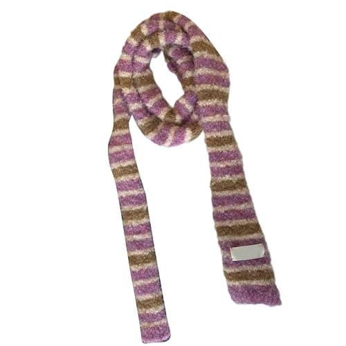 WBANGIAO Knit Scarf for Women Long Skinny Belt Necktie Neck Scarf Girls Photo Props Long Neckerchief Skinny Scarf Necktie - Image 1