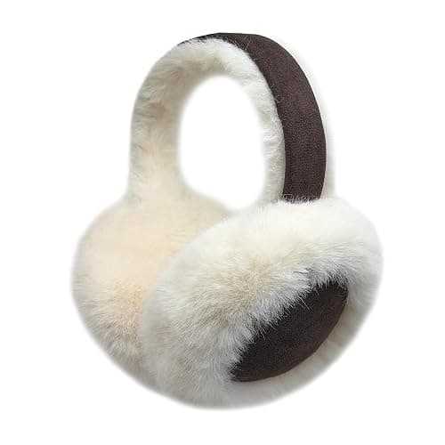Kedofe Ear Muffs for Winter Women Foldable Fuzzy Cold Outdoor Earmuffs Soft Faux Furry Ear Warmers Covers - Image 1