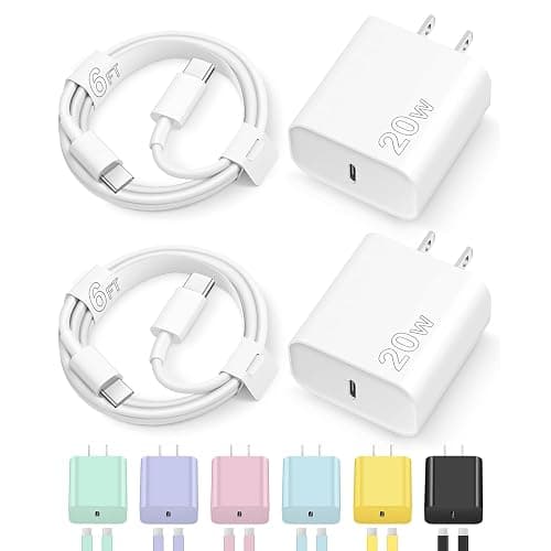 iPhone 17 16 15 Charger Fast Charging Type C Chargers USB C Charger Block iPhone 17 16 15 Air Pro Max Chargers with 6FT Cable for iPhone 17/17 Plus/17 Pro Max/16/16 Plus/16 Pro Max/15 Pro Max/iPad Pro - Image 1