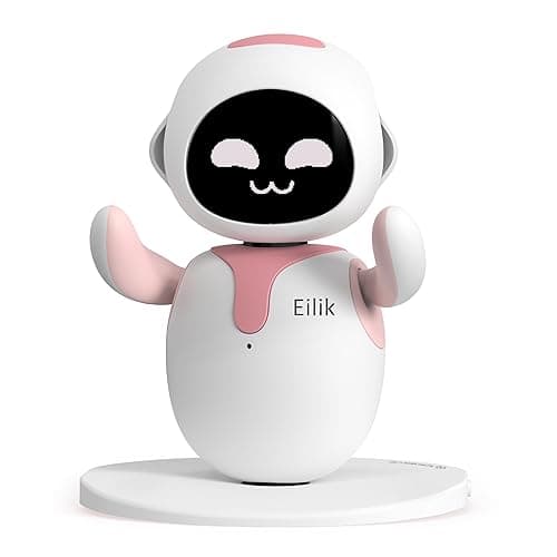 ENERGIZE LAB Eilik Pink - Touch Interactive Toys, Cute Robot Pets with Abundant Emotions. Idle Animations&Mini-Games, Unique Gift for Girls & Boys. Support Update. - Image 1