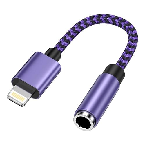 Adattatore da Lightning a jack da 3,5 mm, certificato MFi, adattatore jack per cuffie, adattatore Dongle Aux, cavo audio compatibile con iPhone 14 Pro Max/14 Plus/14/13/12/11/SE/X/XS/XR/8 - Image 1