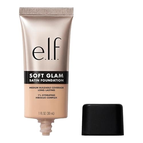 e.l.f. Soft Glam Foundation, Medium Coverage, Long-Lasting & Buildable Foundation For A Smooth, Satin Finish, Vegan & Cruelty-Free, 25 Light Neutral - Image 1