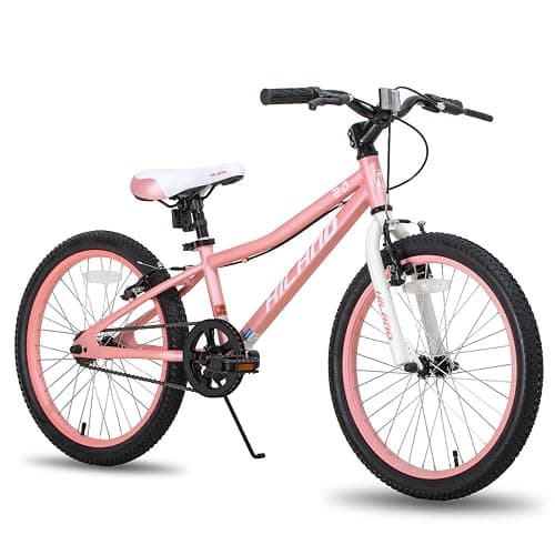 HILAND 20 Inch Kids' Bicycles Mountain Bike for Boys, Girls 5+ Years Old, Single Speed Kids Bicycles with Dual Handbrakes, Child Bike | Kids Bicycles, Dual Handbrakes, Kickstand - Image 1