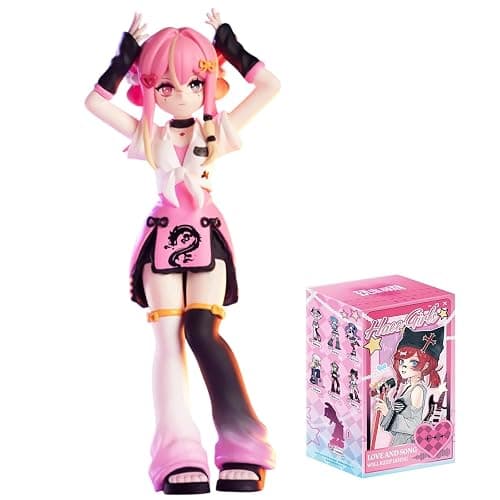 CALEMBOU Anime Blind Box, 6-inch Cute Girl Group Singing Stage Series Blind Box Figure, Collectable PVC Figure for Birthday Gifts (Haee Girls Singing Stage 1pc) - Image 1