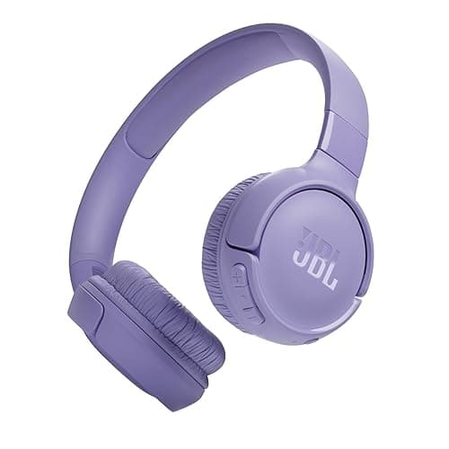 JBL Tune 520BT - Wireless On-Ear Headphones, Up to 57H Battery Life and Speed Charge, Lightweight, Comfortable and Foldable Design, Hands-Free Calls with Voice Aware (Purple) - Purple - Image 1