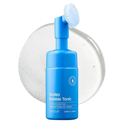 Seapuri Scalpy Bubble Tonic: Soothing Scalp Toner for Hair Retention & Less Shedding | Instant Cooling Relief for Oily Scalp & Itchy Redness | Salicylic Acid Detox for Dandruff & Buildup - Image 1