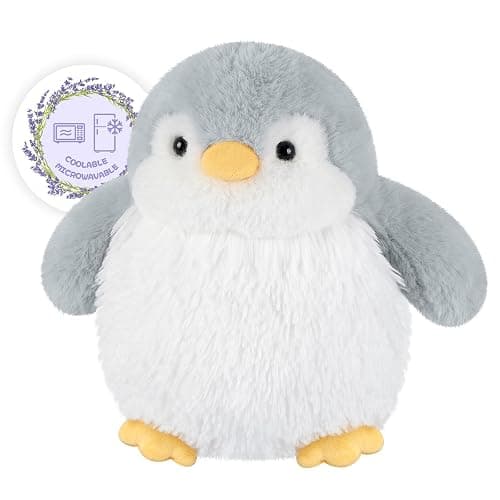 SuzziPals Heatable & Coolable Penguin Plush, Microwavable Heating Pad Stuffed Animal for Soothing & Relaxation, Cute Stuffed Penguins Toy, Penguin Gifts for Girls & Boys - Image 1