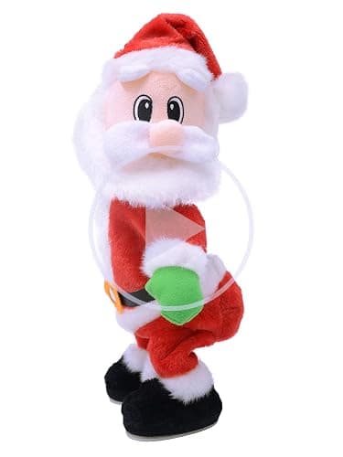 NiuXTool Twerking Santa Claus, Twisted Hip, Singing and Dancing Electric Plush Toy, Gifts for Kids and Women-Sing in English - Image 1