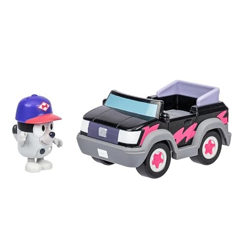 Bluey Basic Pizza Girls and Muffin Toy Vehicle, Interactive, Robust Toddler Toy Car with Muffin Figurine, Toddler Cars for Ages 3+ - Image 1