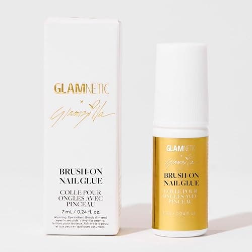Glamnetic x GLAMZILLA Super Strong Brush On Nail Glue | Brush Tip Applicator, Mess Free, Travel Friendly, Vegan | Durable & Long-Lasting | .24 fl. oz. - Image 1