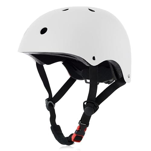 OUWOR Skateboard Bike Helmet, Lightweight Adjustable, Multi-Sport for Bicycle Skate Scooter, 3 Sizes for Adult Youth & Kids - Image 1