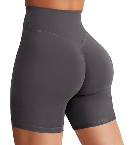 YEOREO Women's Biker Shorts 3.6" /4.5" / 6" Workout Gym Shorts Craze High Waist Tummy Control Hidden Scrunch Running Yoga - Image 1