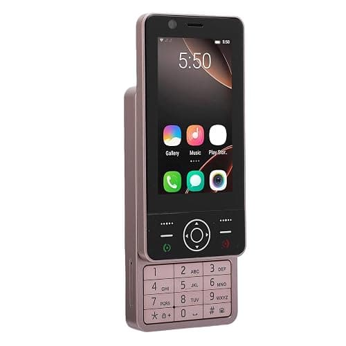 PUSOKEI 4G Slider Phone with 3.0 Inch Touchscreen, Dual SIM Unlocked Mobile Phone, Physical Keypad Smartphone Support App Download 2000mAh Battery MP3 FM for Seniors (Gold) - Image 1