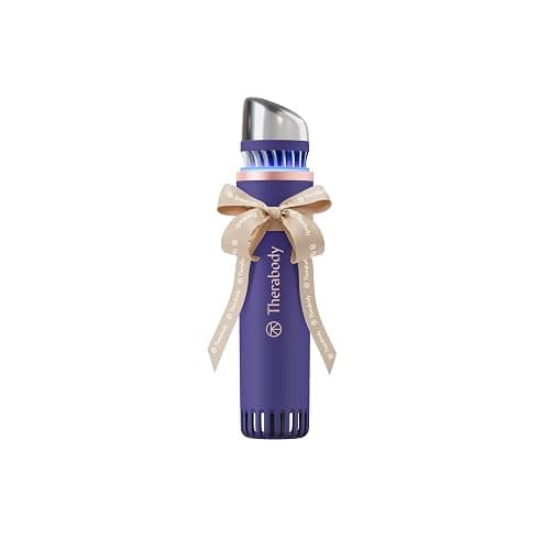 Therabody TheraFace Depuffing Wand – Cold and Heat Skincare Treatment to Depuff and Glow; Beauty Wand, Face Roller and Eye Massager for Eye Puffiness, Dark Circles and Skin Radiance (Indigo) - Image 1