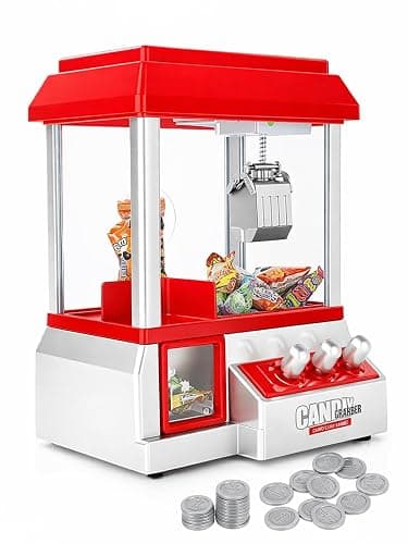 Trintion Mini Claw Candy/Sweet Grabber Machine for Kids Party Arcade Machine for Chocolate Small Toys Treats Claw Machine Game Prize Sweet Dispenser Grab Machine Coins Included (30.5cm x 22cm x 17cm) - Image 1