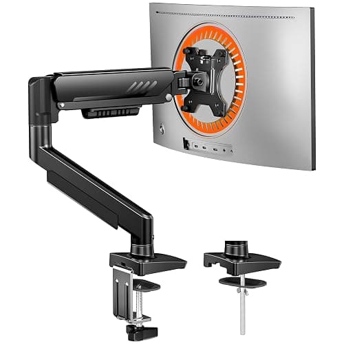 ErGear Single Monitor Arm, Fully Adjustable Monitor Mount for 13–34 Inch Screens, Fast Install Computer Monitor Stand with Tool-Free VESA Mount, Cable Management, Holds 19.8 lbs, Max VESA 100x100mm - Image 1
