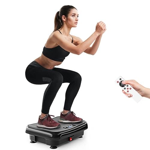 Vibration Plate Exercise Machine: TISSCARE Mini Vibrating Plates for Lymphatic Drainage and Weight Loss, 400Lbs Capacity Full Body Power Shake Workout Platform for Home Cardio Fitness - Image 1