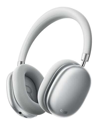 TONEMAY H5Lite Bluetooth Headphones with -52dB Hybrid Active Noise Cancelling,Wireless Over Ear Headphones,Hi-Res Audio,5-Mic ENC Clear Calls,109H Playtime,Comfort Fit for Travel/PC/Home/Office,Silver - Image 1