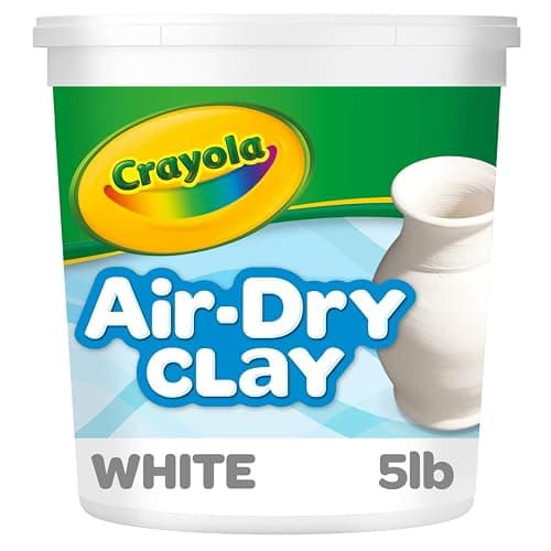 Crayola Air Dry Clay (5lbs), Natural White Modeling Clay for Kids, Sculpting Material, Bulk Craft Supplies for School Classrooms - White - 5lb - Image 1
