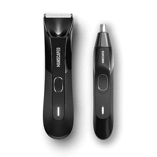 MANSCAPED® The Perfect Duo 4.0 Contains: The Lawn Mower® 4.0 Waterproof Electric Body Hair Trimmer and The Weed Whacker® 2.0 Nose and Ear Hair Trimmer - Image 1