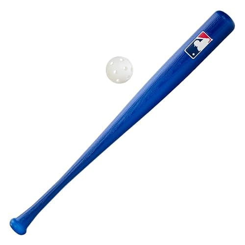 Franklin Sports Plastic Baseball Bat + Ball Set - MLB Kids Plastic Bats - Lightweight Kids Bat + Plastic Baseball Set - 30" Youth Baseball Bat - Multiple Colors - Blue - Image 1