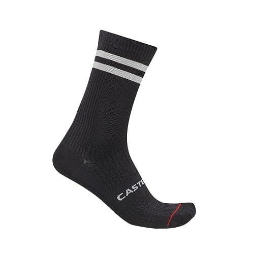 CASTELLI Originale 18 Sock, Classic Two-Stripe Breathable Cycling Socks, Durable Construction, Supportive Fit for Men & Women - Image 1