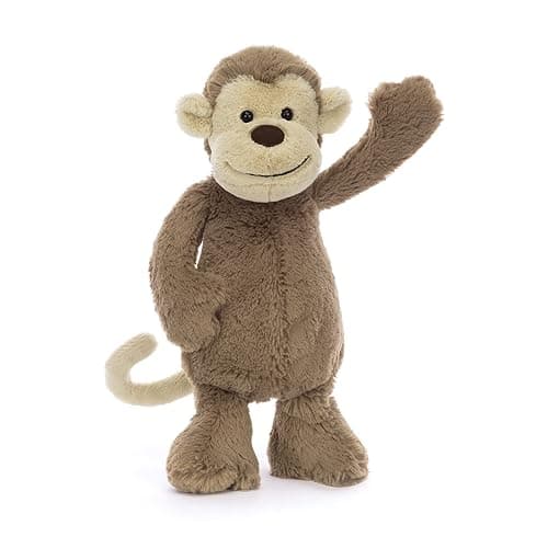 Jellycat Bashful Monkey Stuffed Animal, Medium 12 inches - Monkey Plush Toy - Classic Children's Gift - Image 1