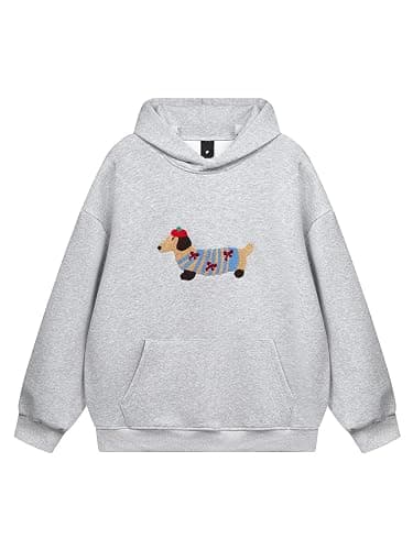 Adenorah Womens Oversized Hoodies Fall Hooded Sweatshirt Solid Cute Warm Cotton Couples Hoodie Pullover with Pocket - Image 1