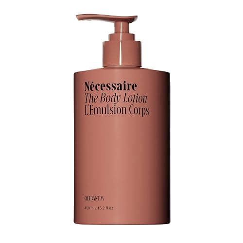 Nécessaire The Body Lotion with Pump – Olibanum Scented Body Moisturizer with Peptides, Niacinamide, Vitamins C/E & Omega 6/9 – Firming Daily Hydration – Dermatologist-Tested, Vegan – 15.2 oz - Image 1