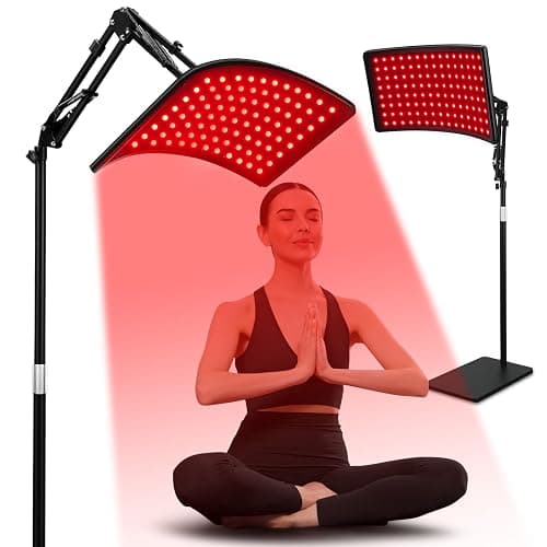 Red Light Therapy for Face and Body, Red Infrared Light Therapy Lamp with Stand Led 660nm Red Light-Therapy& 850nm Infrared Light Device for Body - Image 1