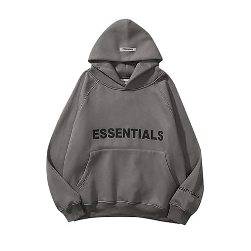 Men's and Women's Letter Fleece Sweater Hoodie Unisex Hip-Hop Pullover Warm and Comfortable Fashion Sweater Casual Drawstring Hoody Top Comfy Cozy Hooded Sweatshirt for Casual Work Wear - Image 1