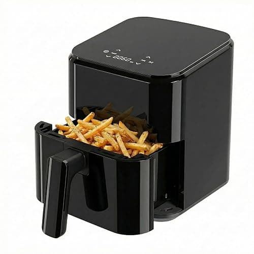 DUMOS 3 Qt Air Fryer, Compact Digital Airfryer with Auto Shut-Off, Fast Cooking for Quick Easy Meals, Space Saving Mini Air Fryer for Small Kitchens, Apartments & Singles - Image 1