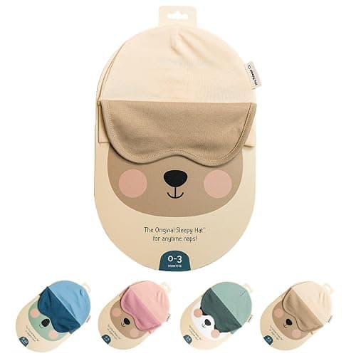 Sleepy Hat The Original Baby Sleep Mask & Soft Eye Shade – Newborn, Sun Hat & Beanie – Travel & Baby Gifts - Image 1