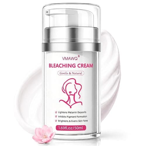Skin Bleaching Cream with Vitamin C & Arbutin, Dark Spot Remover for Body Intimate Areas,Underarm, Knees, Elbows,Inner Thighs & Bikini Line,Gentle Whitening Moisturiser for Sensitive Skin, 1.7 FL OZ - Image 1