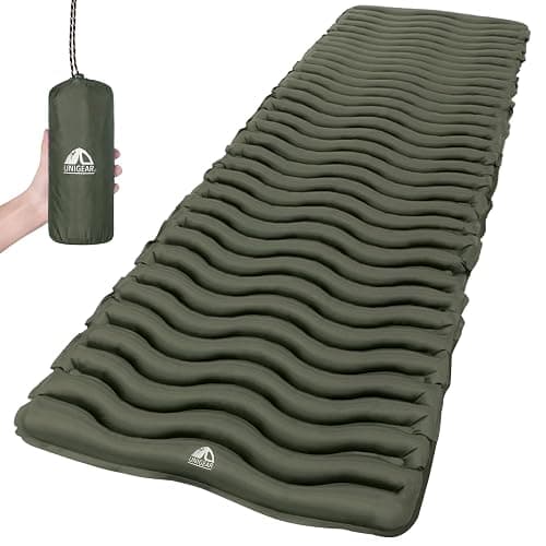 Unigear Ultralight Inflatable Sleeping Pad, Compact Air Camping Mat,Lightweight Camping Mattress for Backpacking, Hiking and Traveling - Image 1