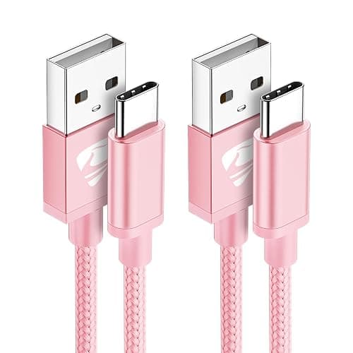 USB C Charger Cable 2M 2Pack Type C Charger Fast Charging 3A Lead Braided for Samsung Galaxy S25 S24 S23 S22 S21 S20 S10 A12 A13 A20e A51 A56 Note,Huawei P70 Google Pixel 10 9,Xiaomi,OPPO,Switch,PS5 - Image 1