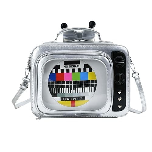 itabag Retro Television Shoulder Bag Clear Windows Anime Display Crossbody Bag for women anime pins display - Image 1