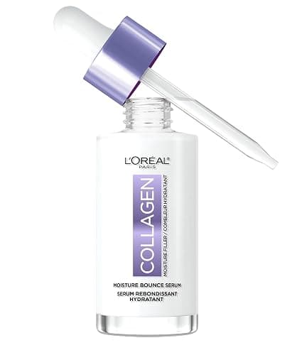 L'Oreal Paris Collagen Moisture Filler Moisture Bounce Face Serum, Glow Serum with Collagen, Glycerin, and Squalane for Bouncy, Radiant, Hydrated Skin - Image 1