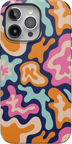 Casely iPhone 15 Pro Case | Midnight Color Splash | Abstract Retro | Bold Protective Design | Compatible with MagSafe - Image 1