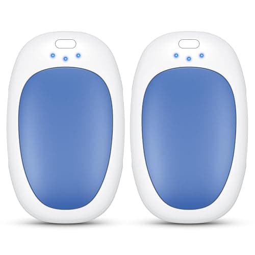 gabless Hand Warmers Rechargeable 2 Pack, Electric Handwarmers USB Hand Warmer Reusable with 3 Levels Heat, Portable Hand Heater Warm Gifts for Women Men, Outdoor Camping Golf Hunting Travel - Image 1