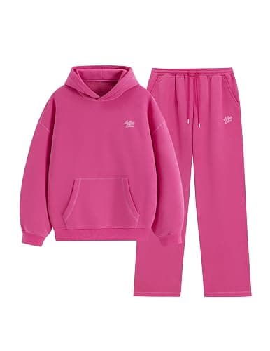 Aelfric Eden Womens Sweatsuits 2 Piece Set Oversized Fleece Hoodie and Sweatpants Track Suits Sweat Matching Lounge Pants - Image 1